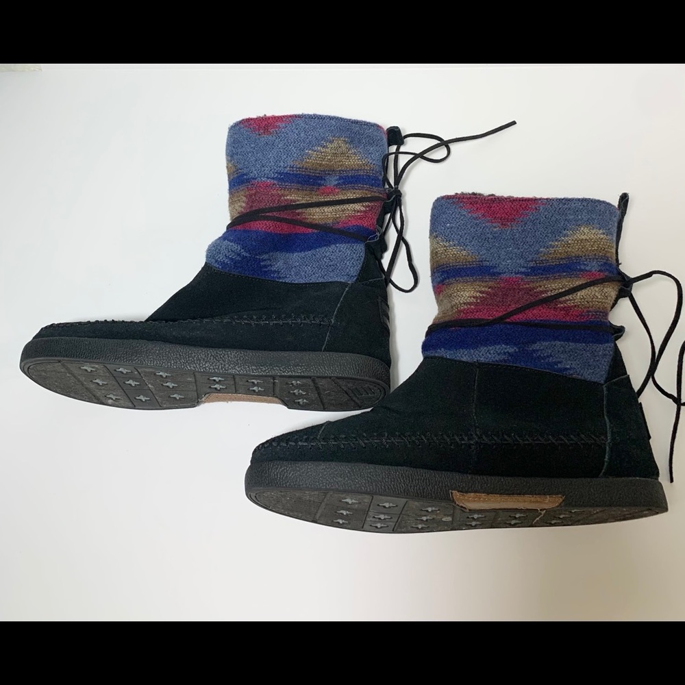 Toms Nepal Booties With Aztec Like Print | 7.5 W - image 3